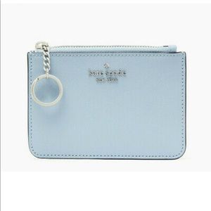 Kate Spade Laurel Way Bitsy Key Chain Wallet - ocean blue lightly used